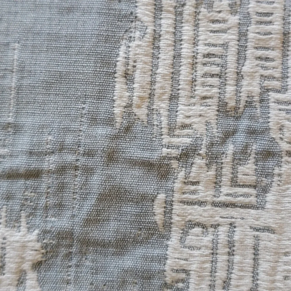 Arhaus Gray White Damask Medallion Cotton Duvet‎ Cover Portugal SUJACK King